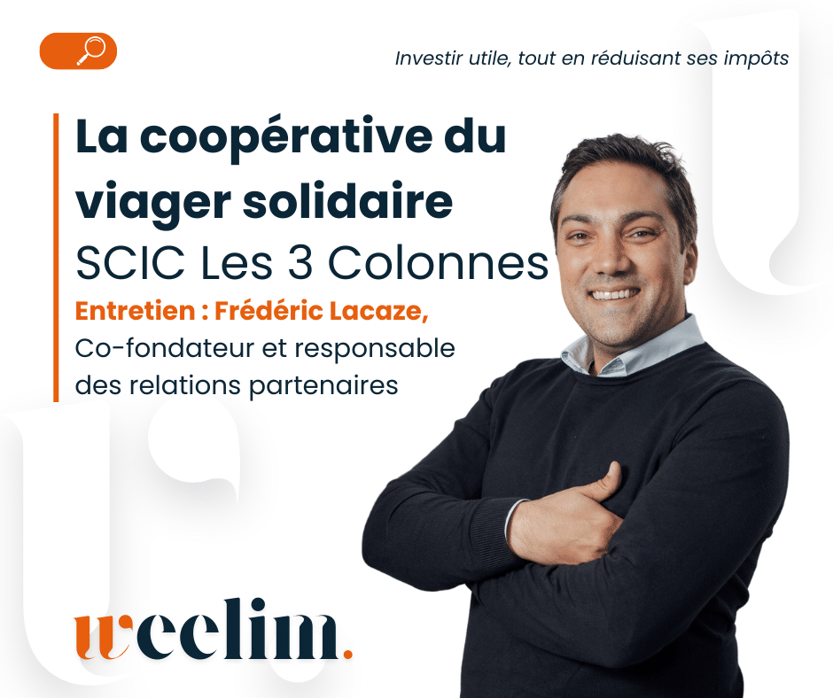 La coopérative les 3 colonnes développe depuis 2013 le viager solidaire comme solution d’épargne utile au développement de «