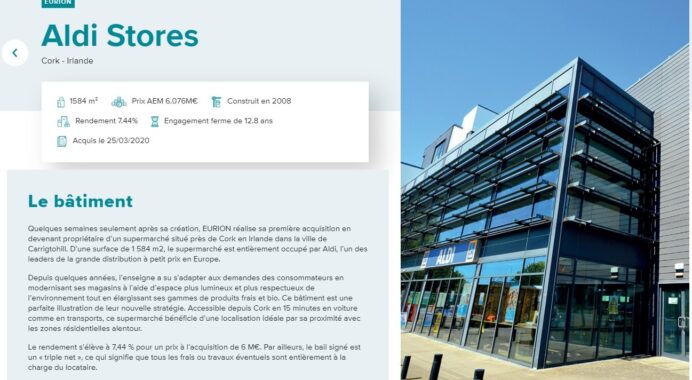 La SCPI Eurion de Corum démarre fort avec deux acquisitions à plus de 6 % de rendement