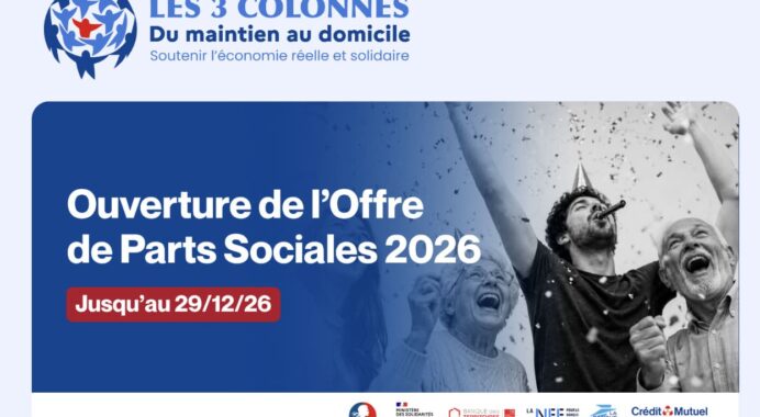 Les 3 Colonnes ouvre une offre de parts sociales de 40 millions d’euros pour financer le viager solidaire