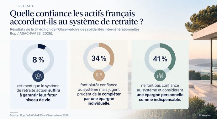Retraite : seuls 8 % des actifs font pleinement confiance au système actuel