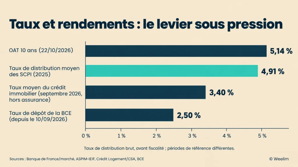 effet de levier credit marché des taux_2026