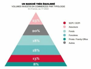 SCPI et OPCI représentent 13% du marché du commerce