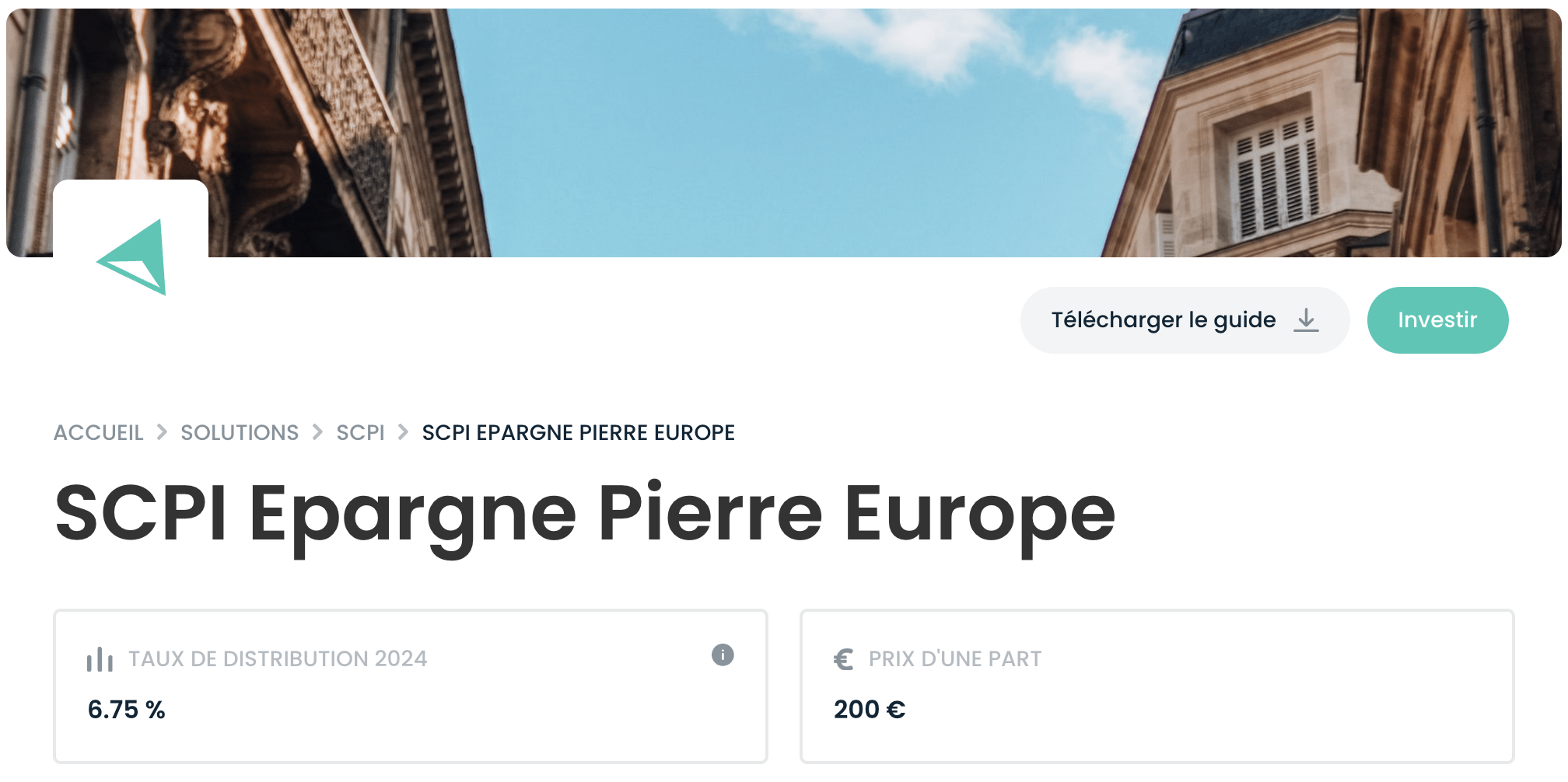 SCPI Epargne Pierre Weelim