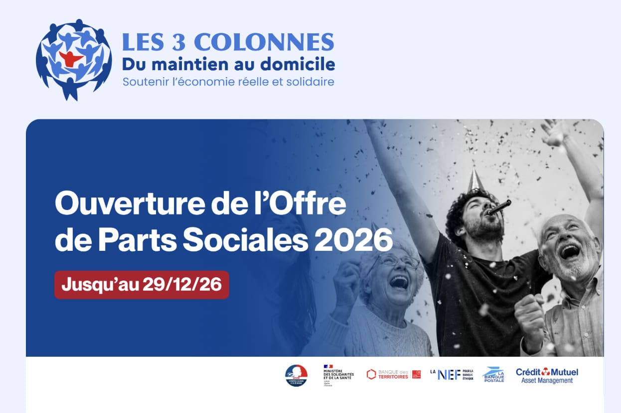 Offre public parts sociales 2026 SCIC les 3 colonnes